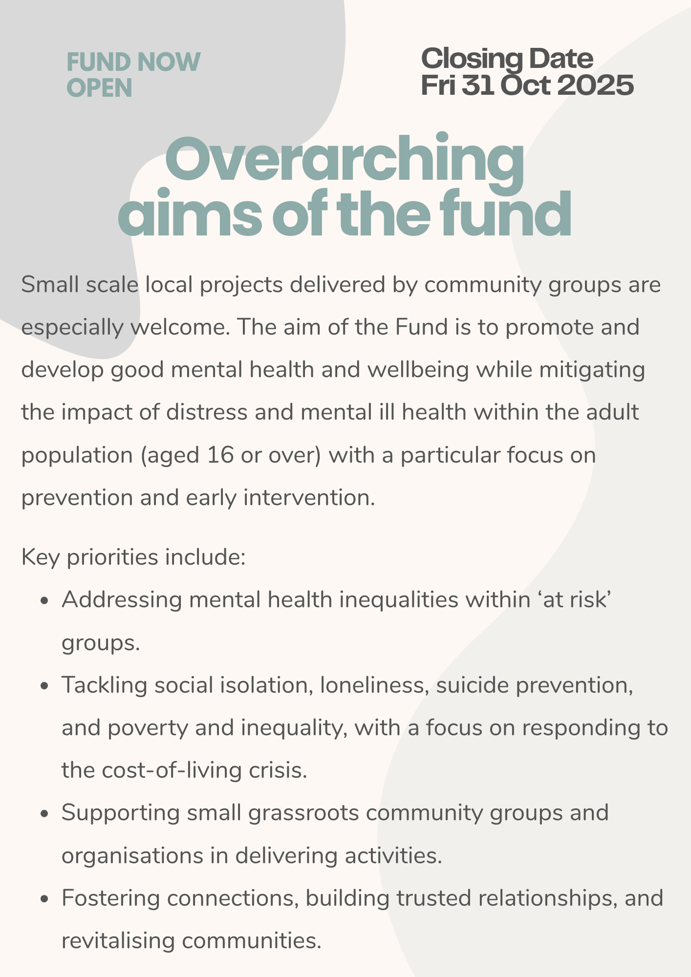 Health & Wellbeing Fund 2025
